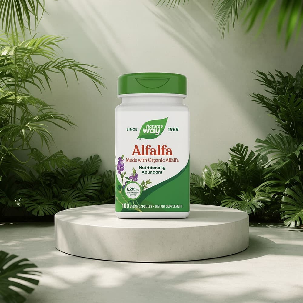 Organic Alfalfa 1215mg - 100 Vegan Capsules