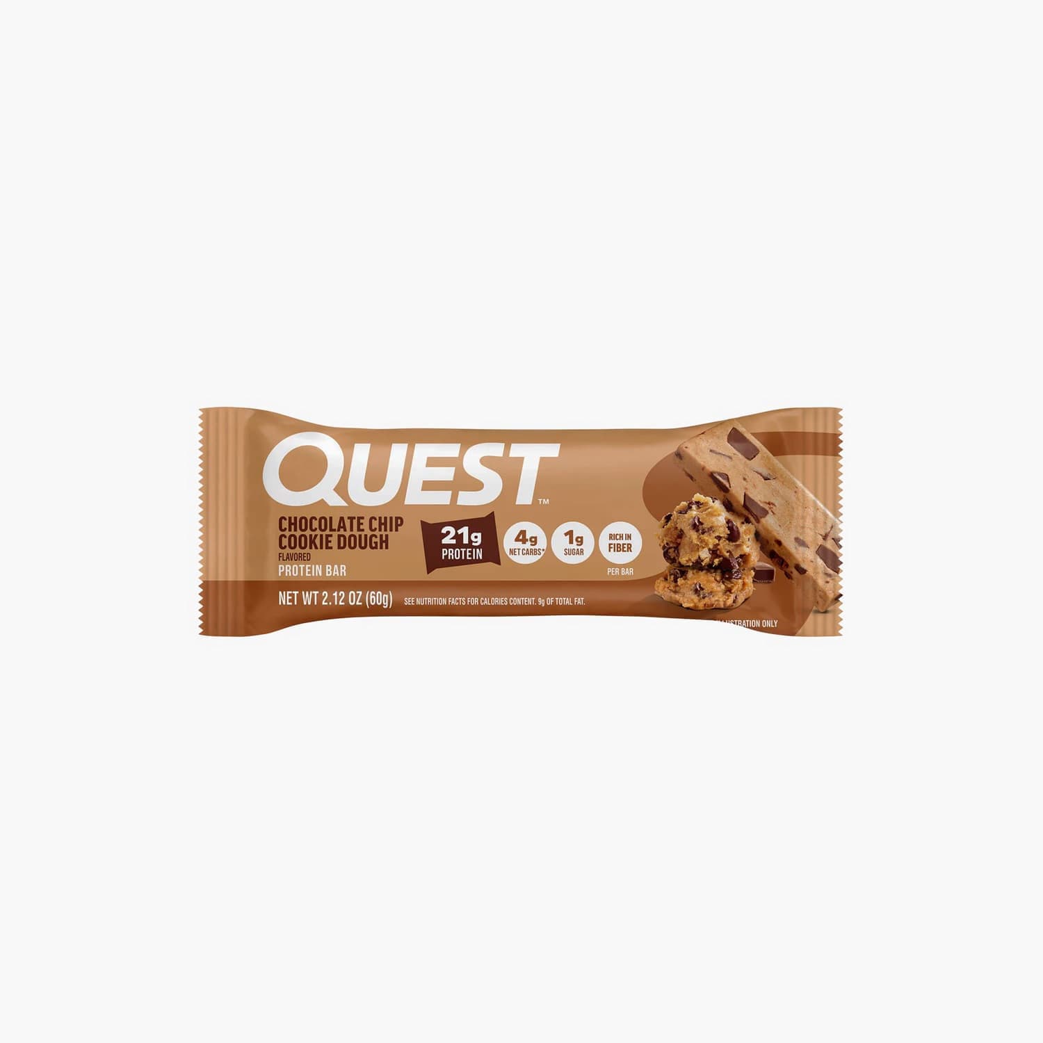 Quest Nutrition - Protein Bar Chocolate Chip Cookie Dough - 12-Pack