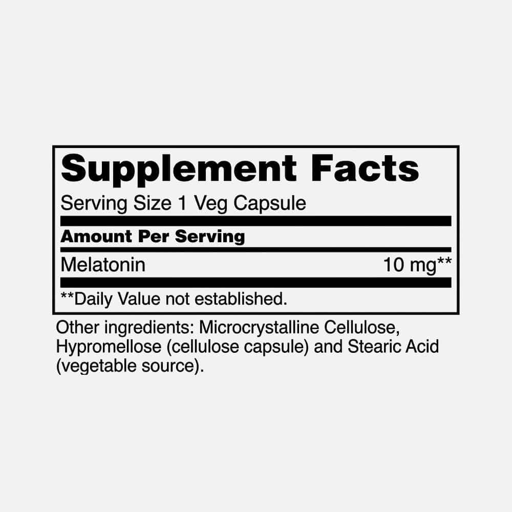 Melatonin 10mg - 100 Veg Capsules