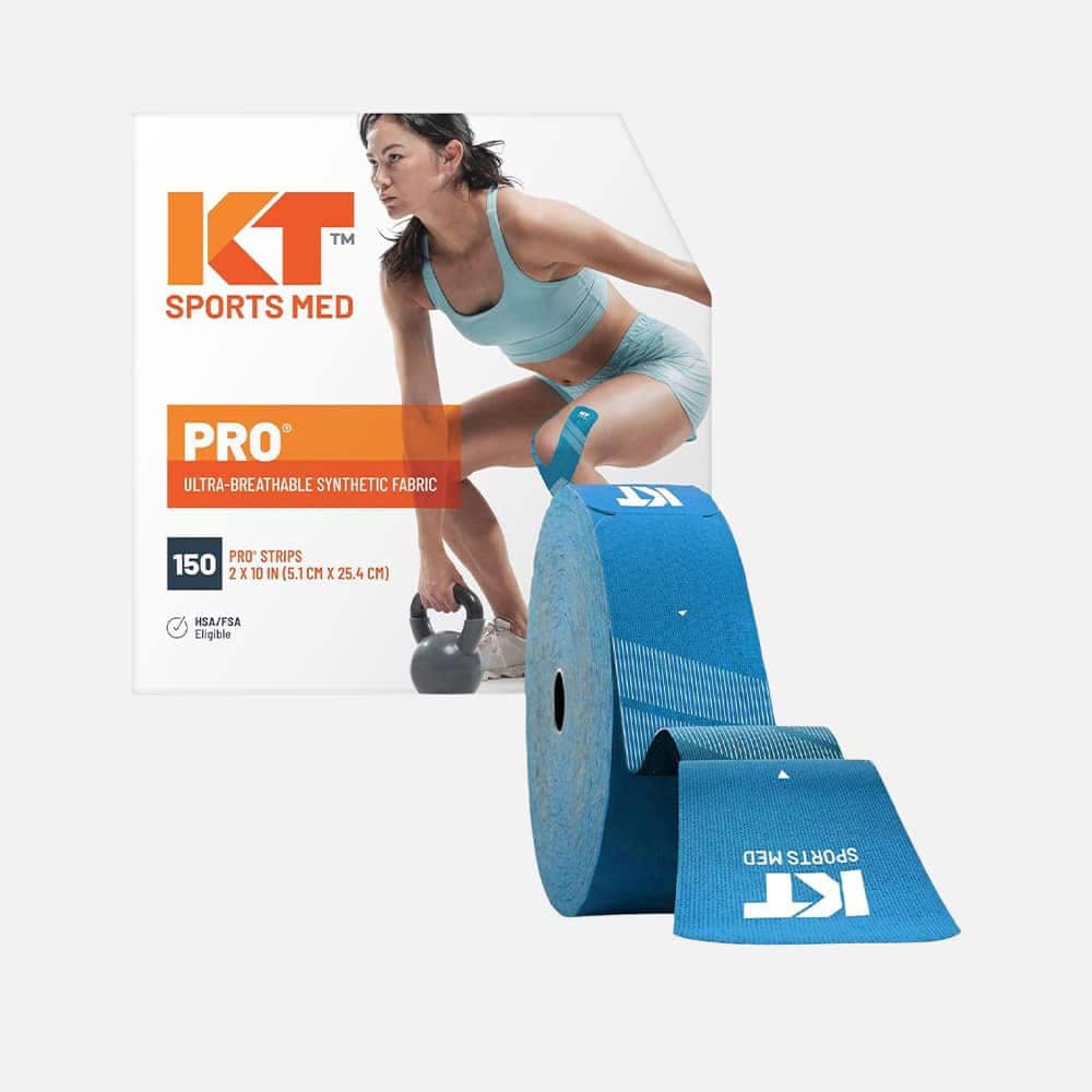 KT Tape Pro Synthetic Kinesiology Tape - 150 Precut Strips