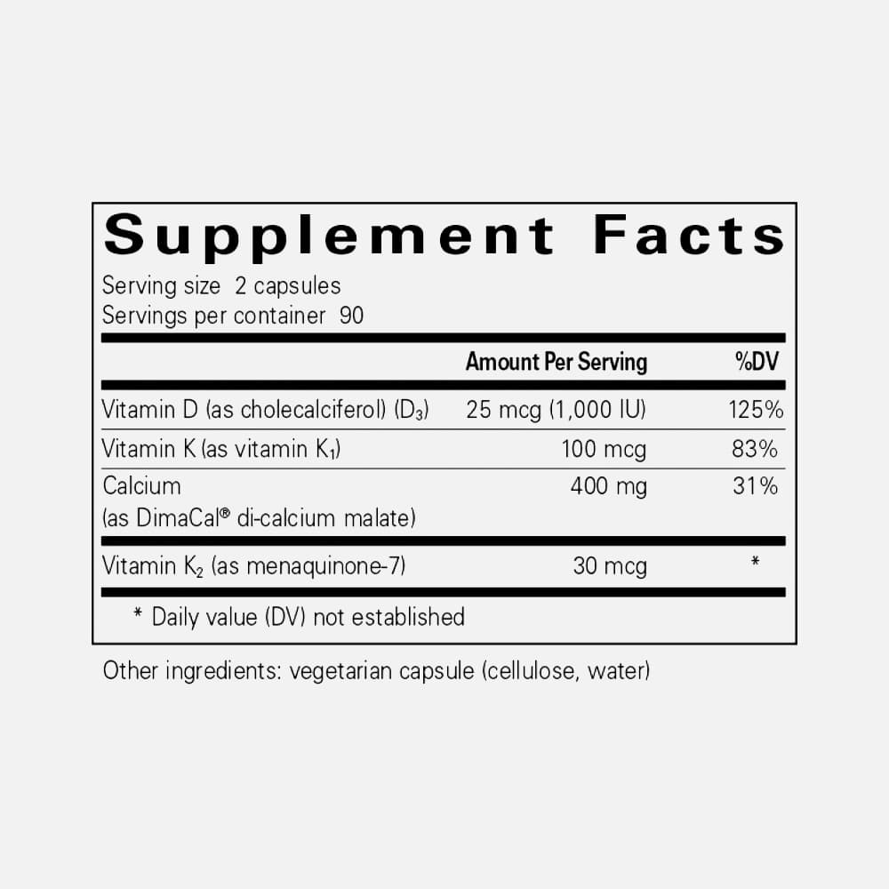 Calcium K/D 500mg - 180 Capsules