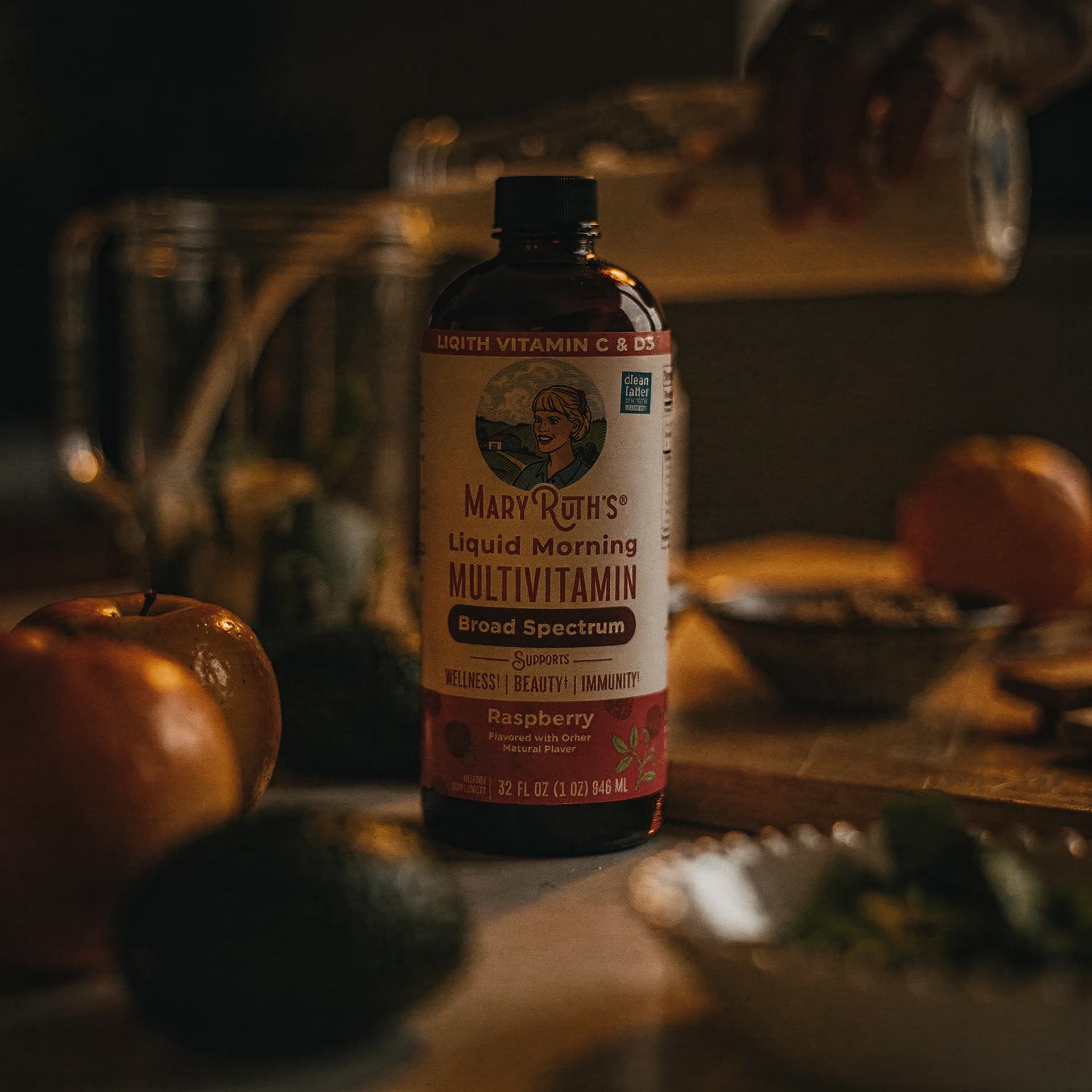 Liquid Morning Multivitamin - 32 Servings (Raspberry)