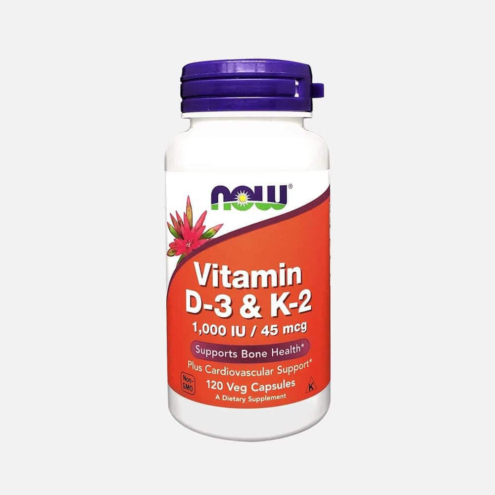 Vitamin D3 25mcg & K2 45mcg - 120 Veg Capsules