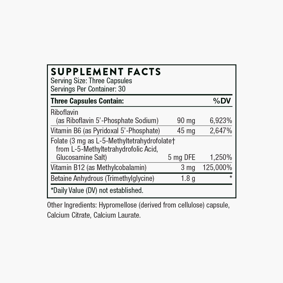 Methyl-Guard Plus with Active Folate 5-MTHF & B Vitamins