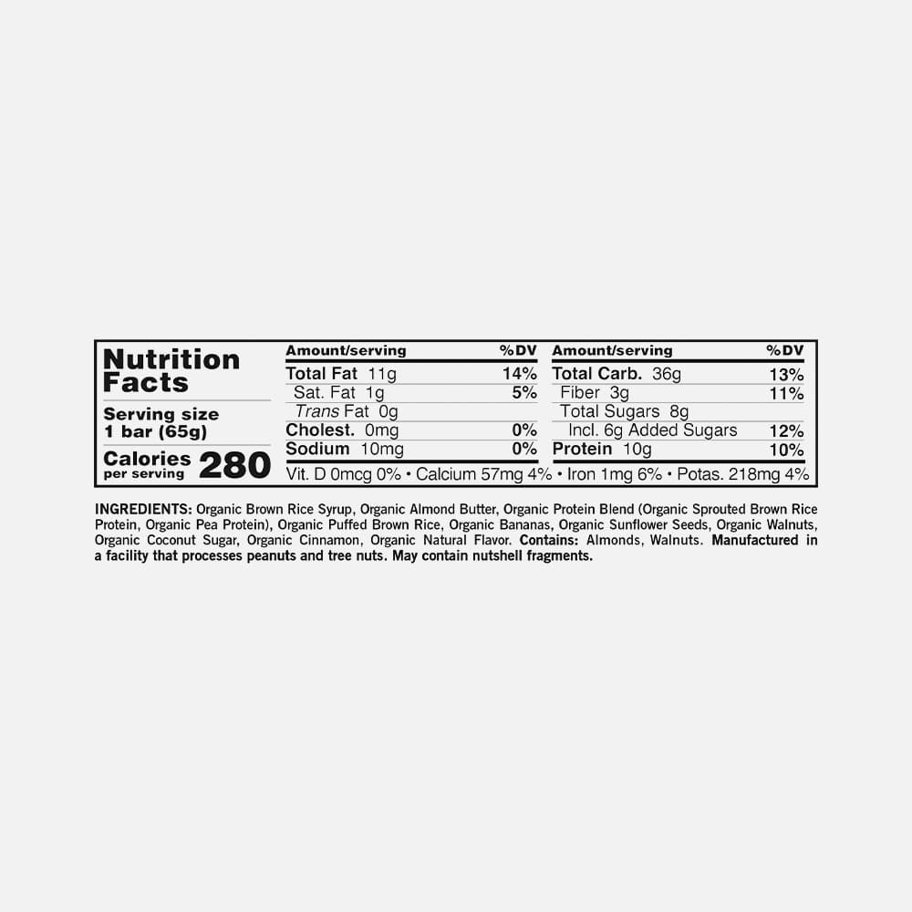 GoMacro Banana + Almond Butter Bars 2.3oz - 12 Bars