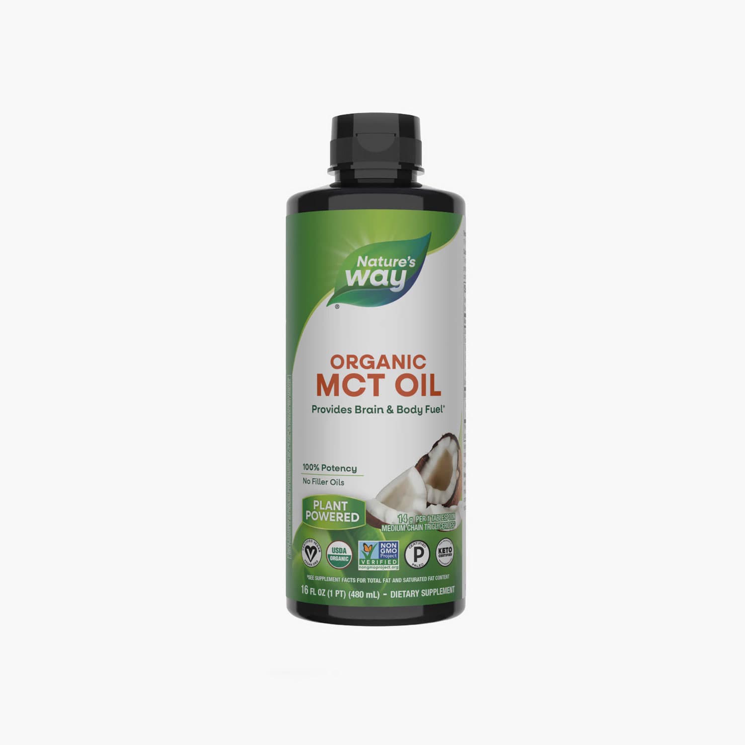 Nature's Way - Organic MCT Oil from Coconut - 16 Fl Oz