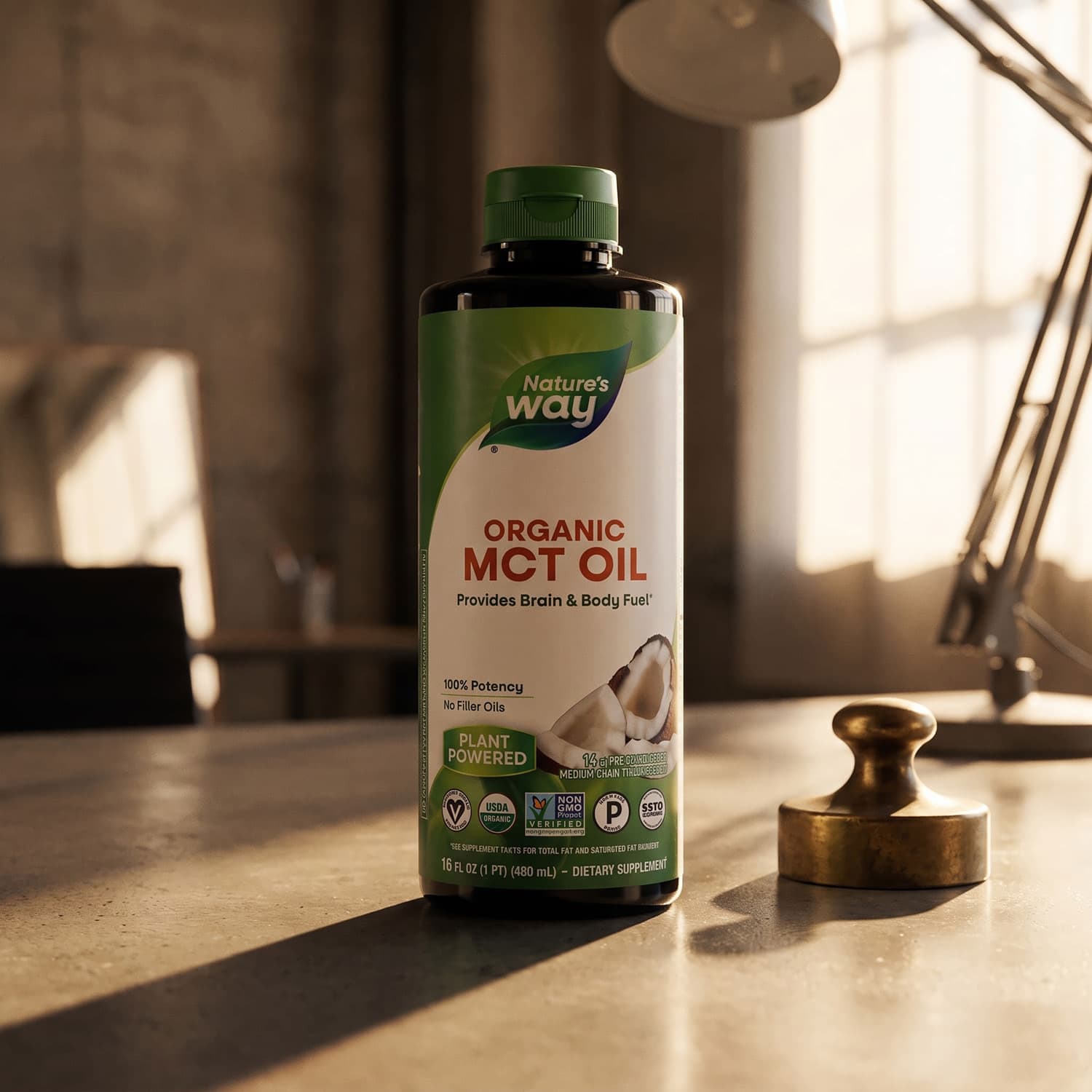 Nature's Way - Organic MCT Oil from Coconut - 16 Fl Oz