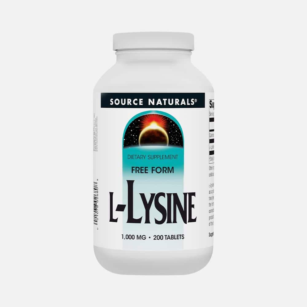 L-Lysine Free Form 1000mg - 200 Tablets