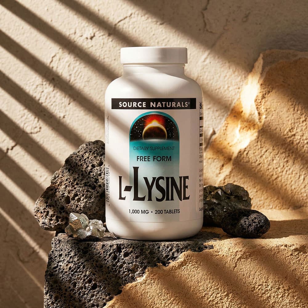L-Lysine Free Form 1000mg - 200 Tablets