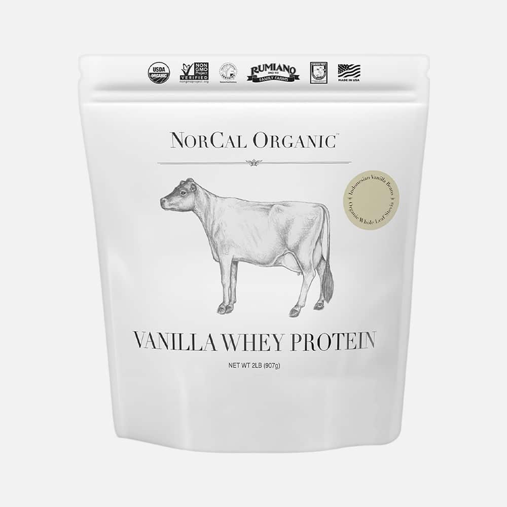 Organic Vanilla Whey Protein 21g - 2lb Powder