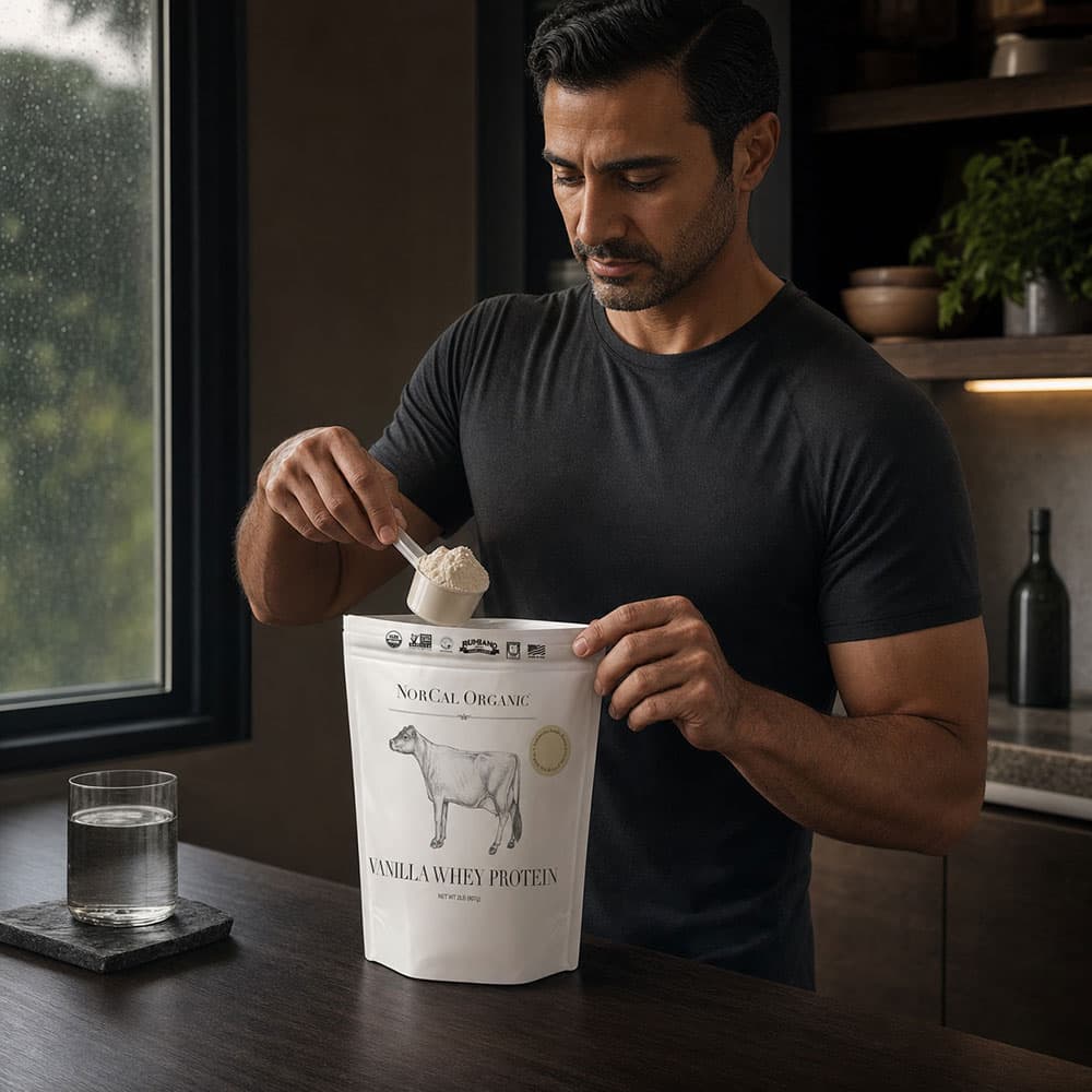 Organic Vanilla Whey Protein 21g - 2lb Powder