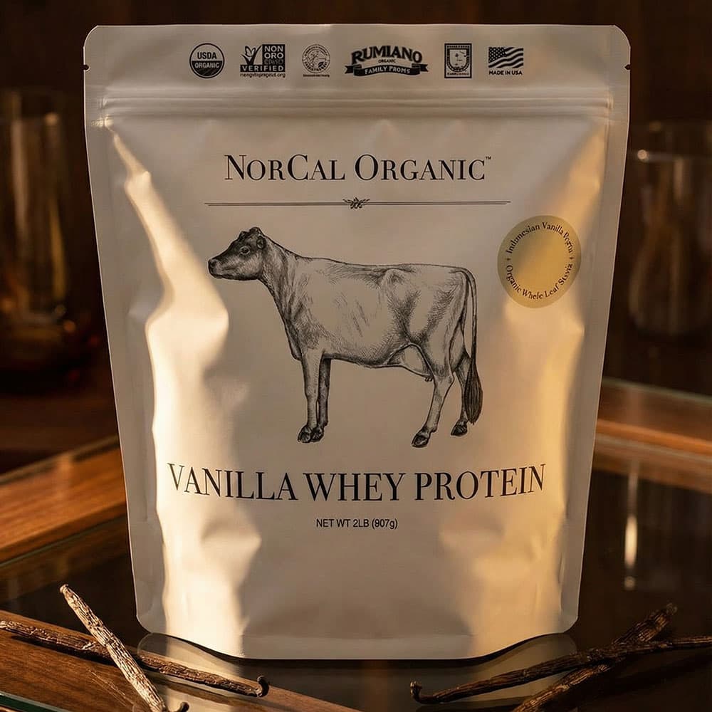 Organic Vanilla Whey Protein 21g - 2lb Powder