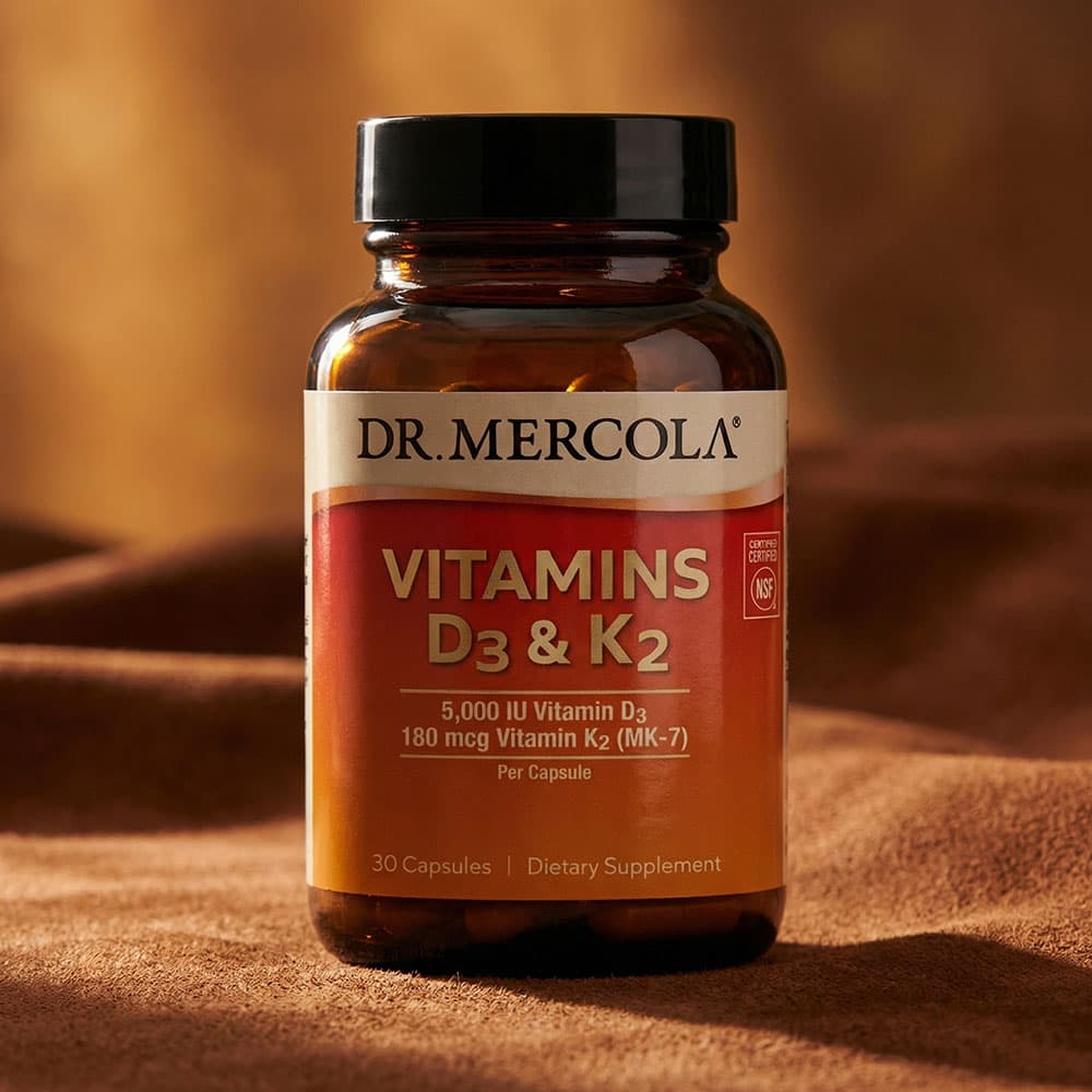 Vitamin D3 5000 IU & K2 180mcg - 30 Capsules
