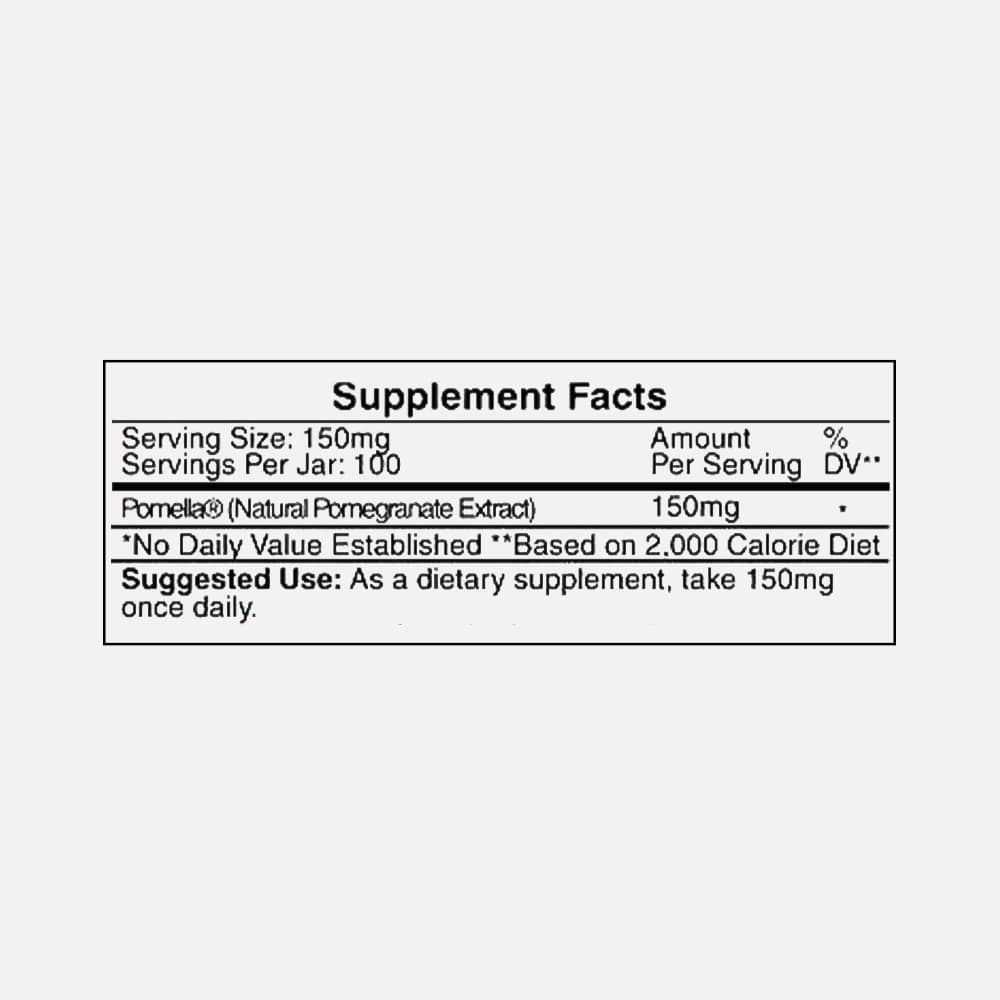 Pomella Pomegranate Extract 150mg - 100 Servings Powder