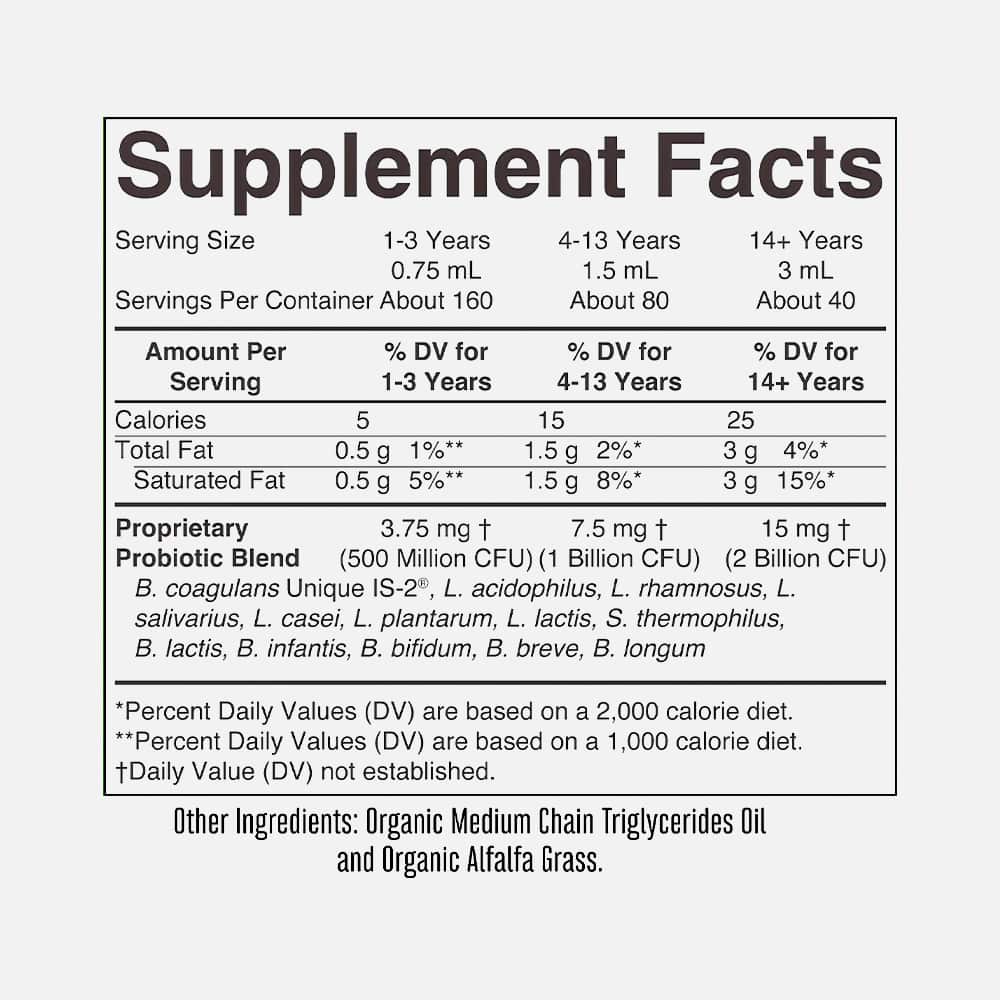 Liquid Probiotics (12 Strains) - 4oz Liquid