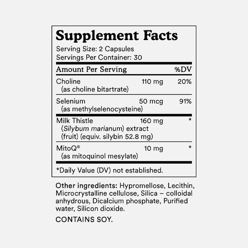MitoQ Liver CoQ10 Antioxidant ‚ 60 Capsules