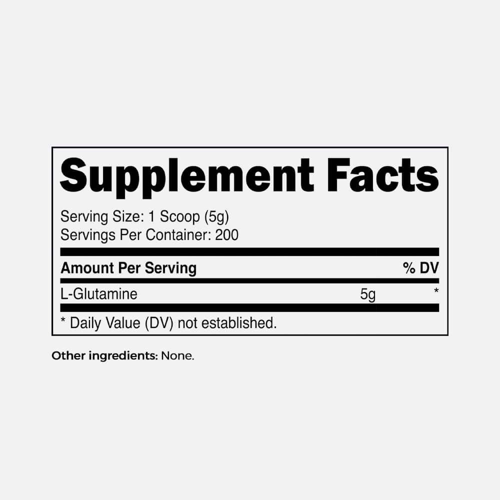 L-Glutamine Powder 5g - 1kg Unflavored
