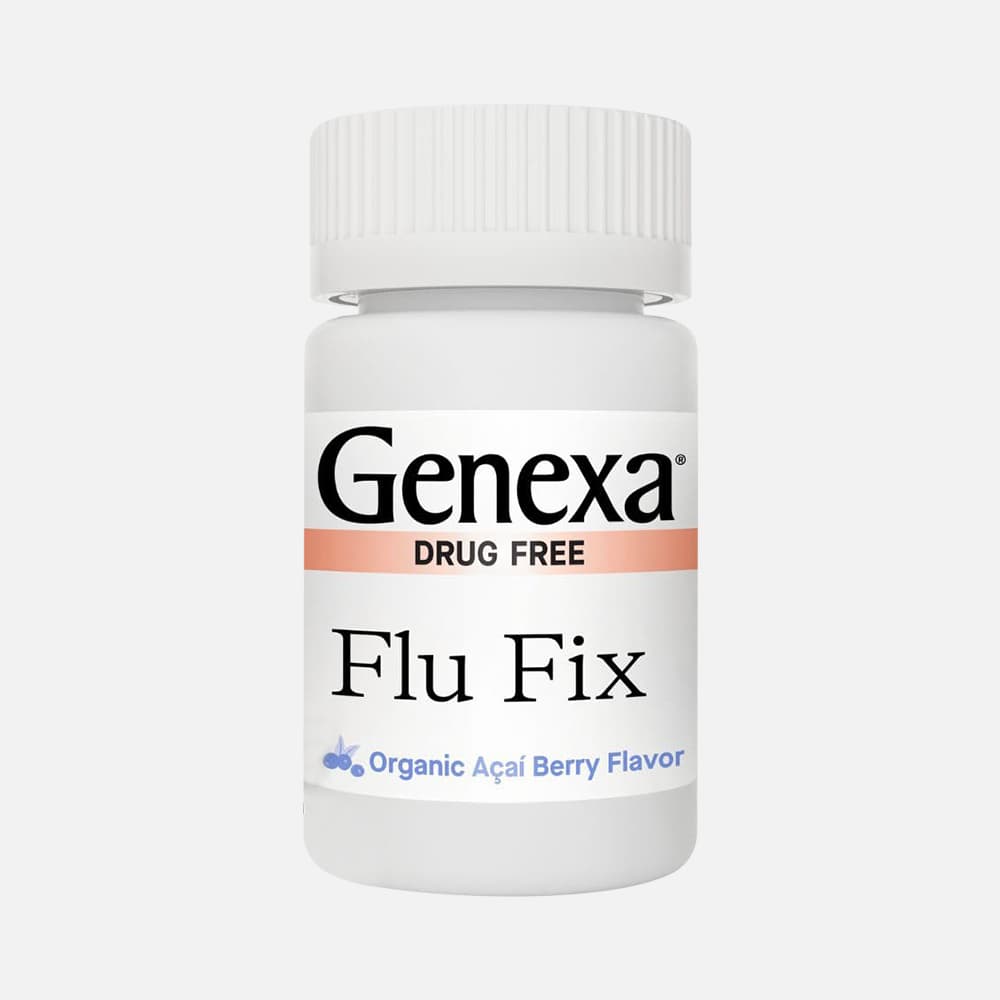 Genexa Flu Fix Homeopathic Remedy - 60 Chewable Tablets