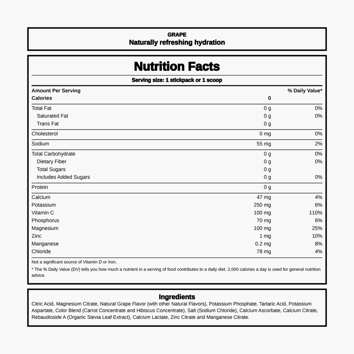 Ultima Replenisher - Daily Electrolyte Powder - Grape - 90 Servings