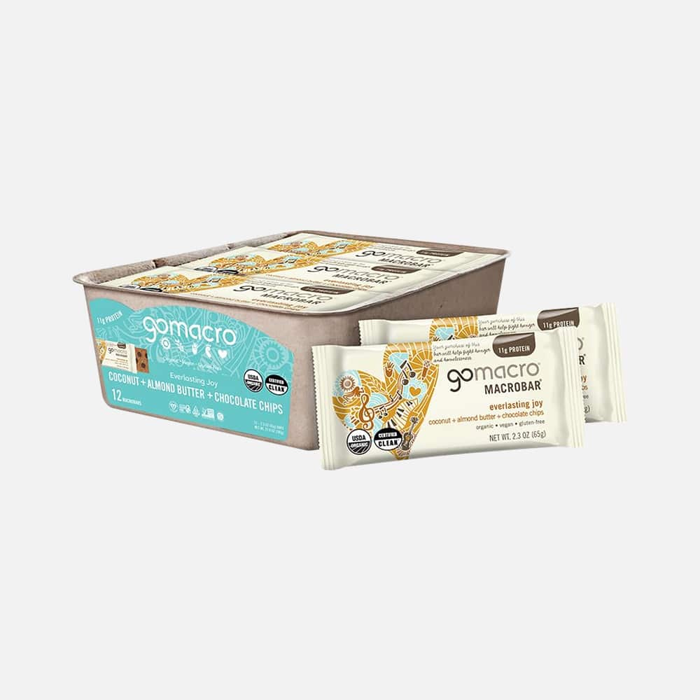 Organic Vegan Protein Bar 11g - 12 Bars (Coconut Almond)