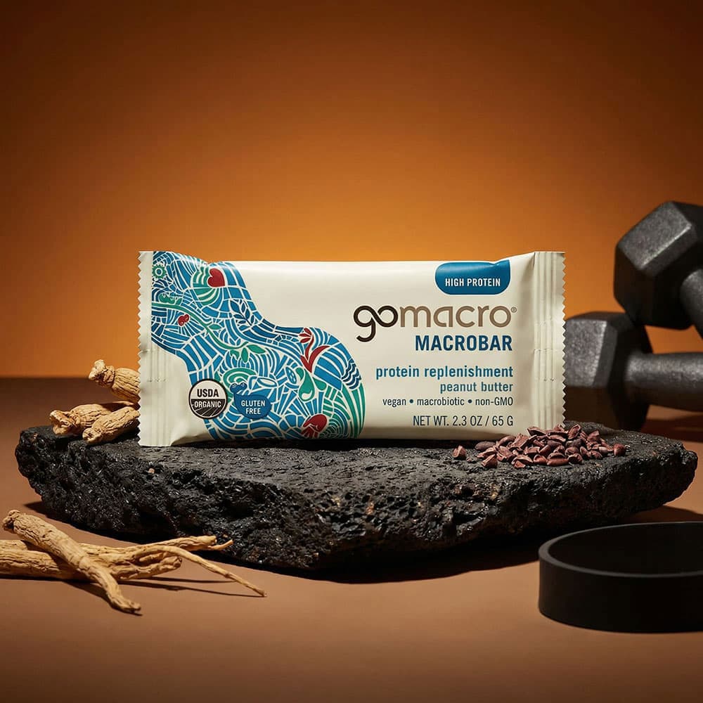 GoMacro Organic Peanut Butter Protein Bars - 12 Bars