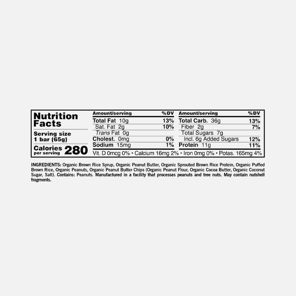 GoMacro Organic Peanut Butter Protein Bars - 12 Bars