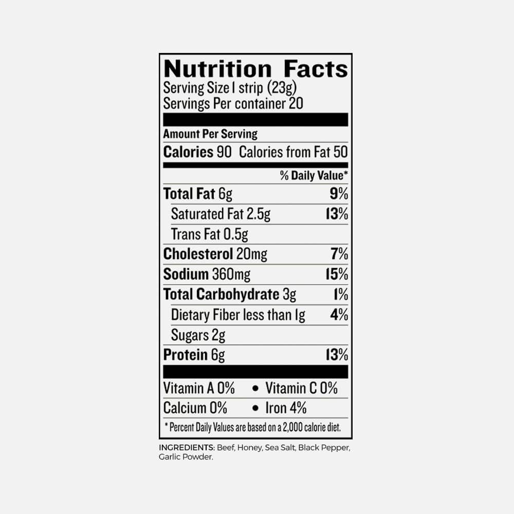Wagyu Beef Steak Strip 23g - 20 Jerky Strips
