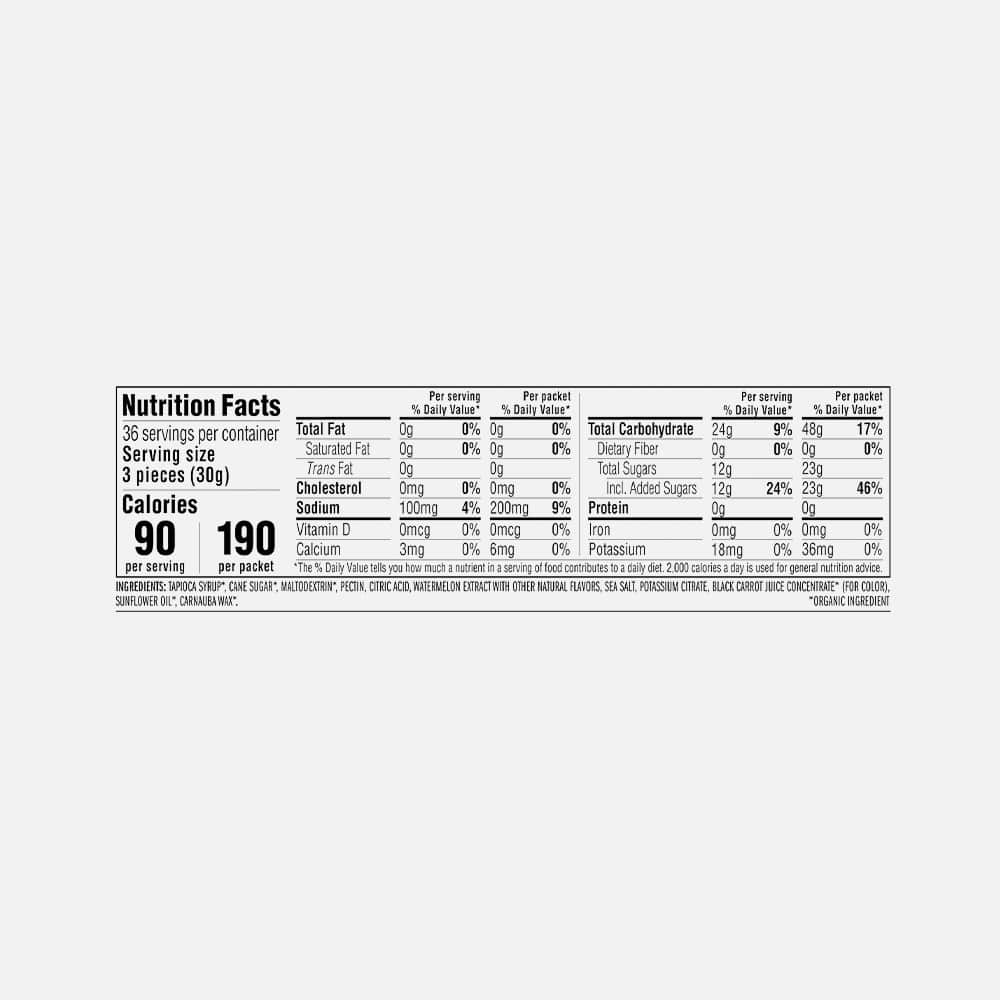 Clif Bloks Energy Chews 24g Carbs - 18 Pack (Salted Watermelon)