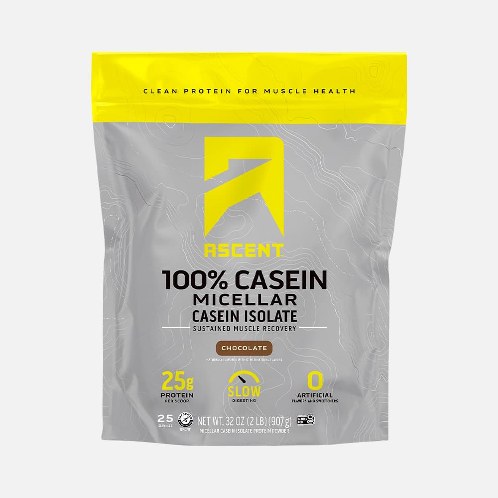 Ascent Micellar Casein 25g - 2lb Chocolate Powder