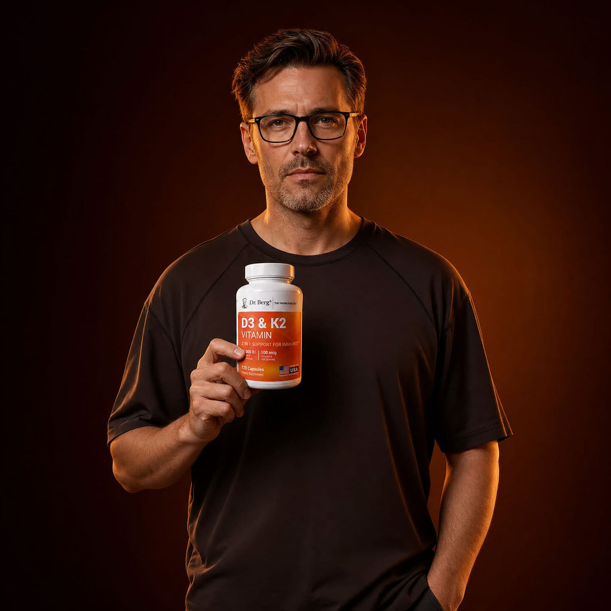 Dr. Berg - Vitamin D3 K2 10000 IU - 120 Capsules