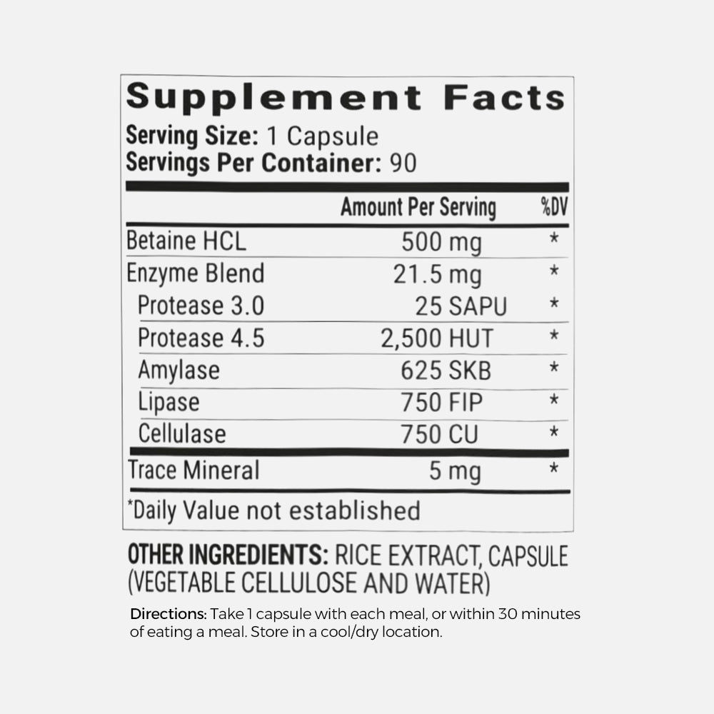 BiOptimizers HCL Breakthrough – Plant-Based Digestive Support