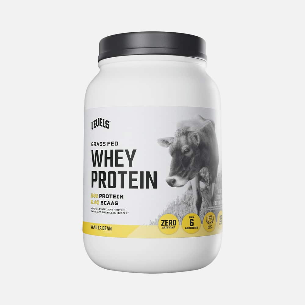 Levels Grass Fed Whey Protein Powder - Vanilla - 2lb - 24g Protein