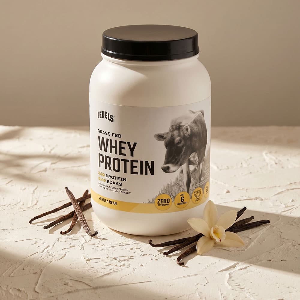 Levels Grass Fed Whey Protein Powder - Vanilla - 2lb - 24g Protein