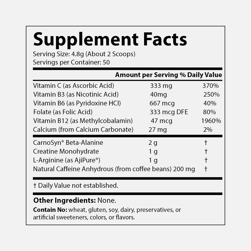 Naked Energy Pre Workout Powder - 8.2oz (50 Servings)