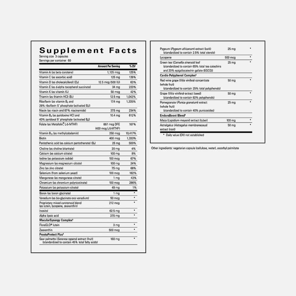 Men's Multivitamin Nutrients - 180 Capsules
