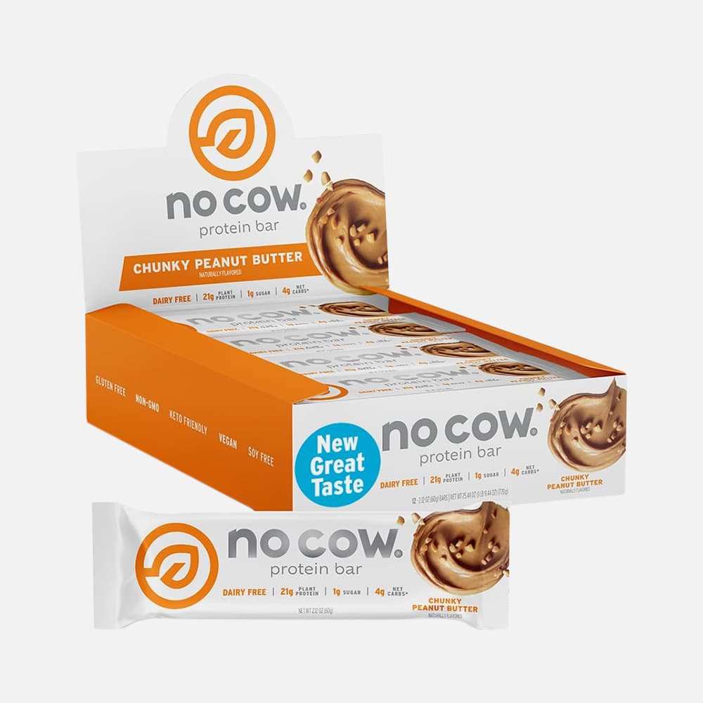 No Cow Chunky Peanut Butter 20g Protein - 12 Bars