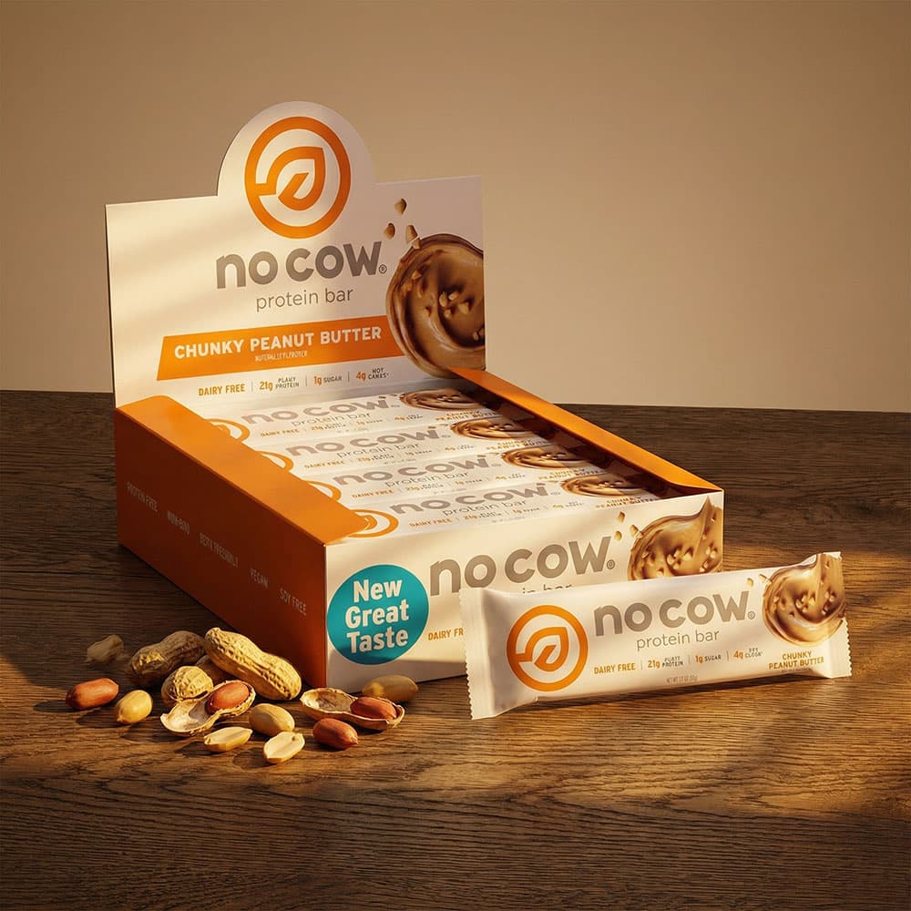 No Cow Chunky Peanut Butter 20g Protein - 12 Bars