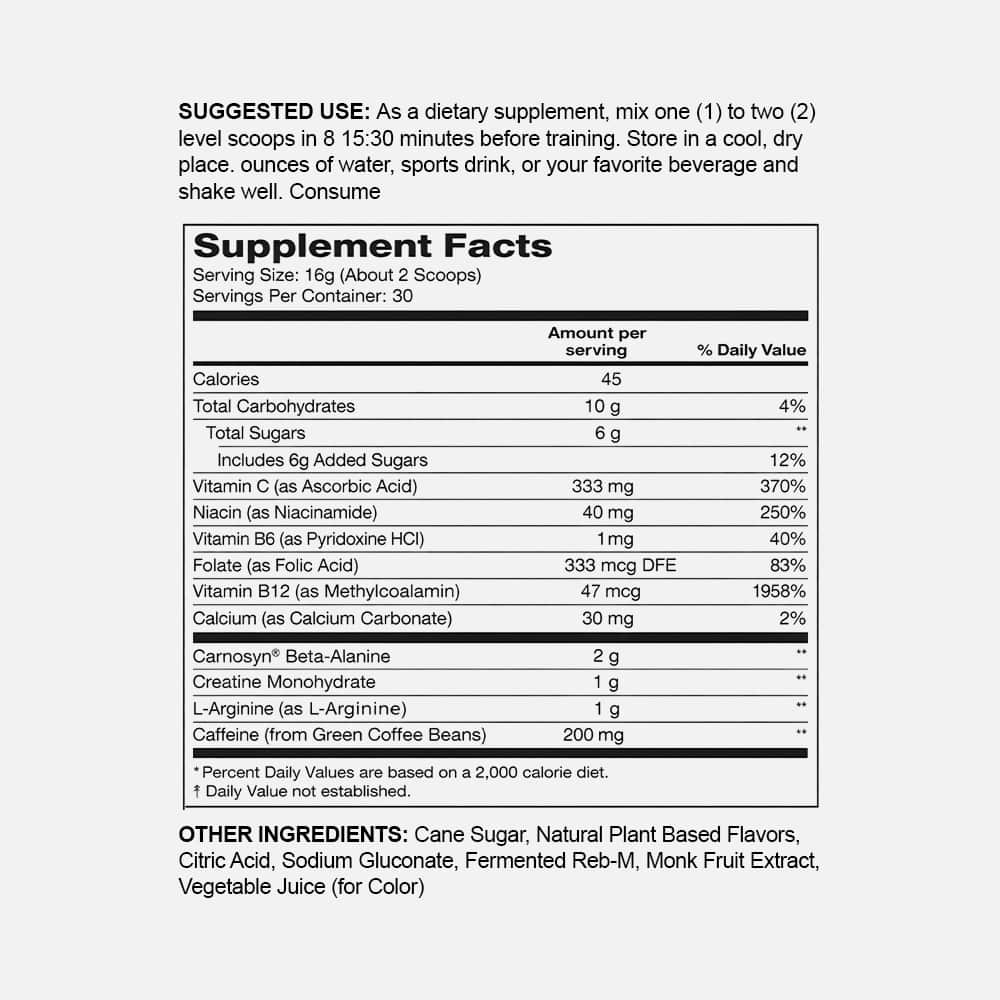 Pre Workout - Fruit Punch