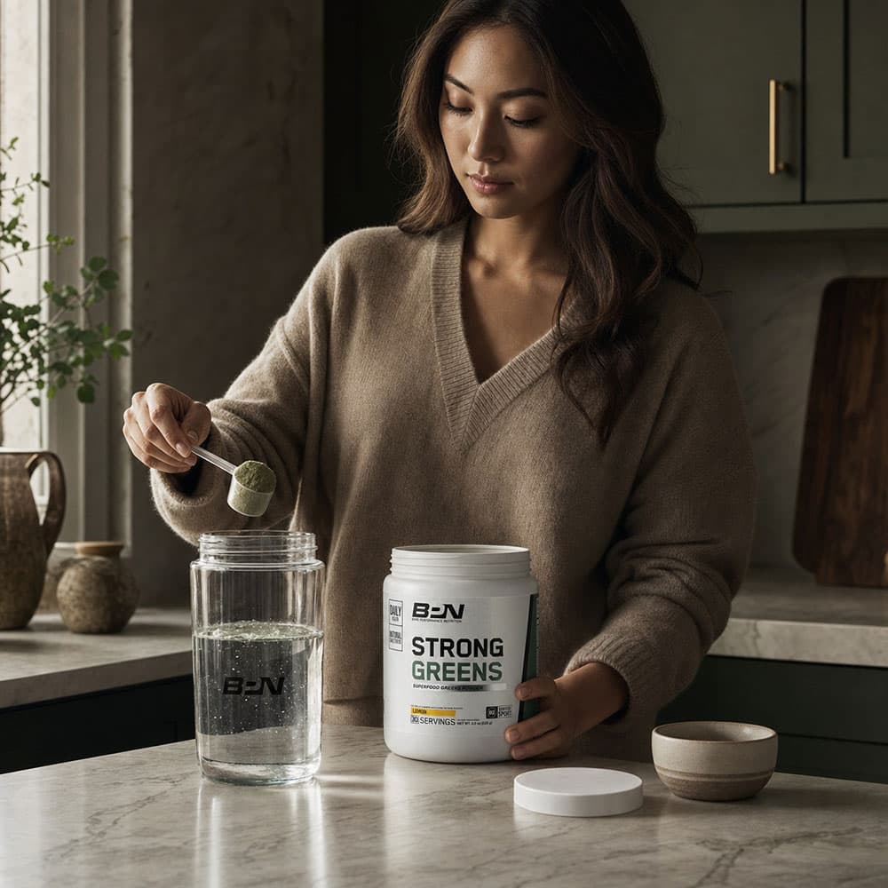 Strong Greens Superfood Powder Lemon - 30 Servings