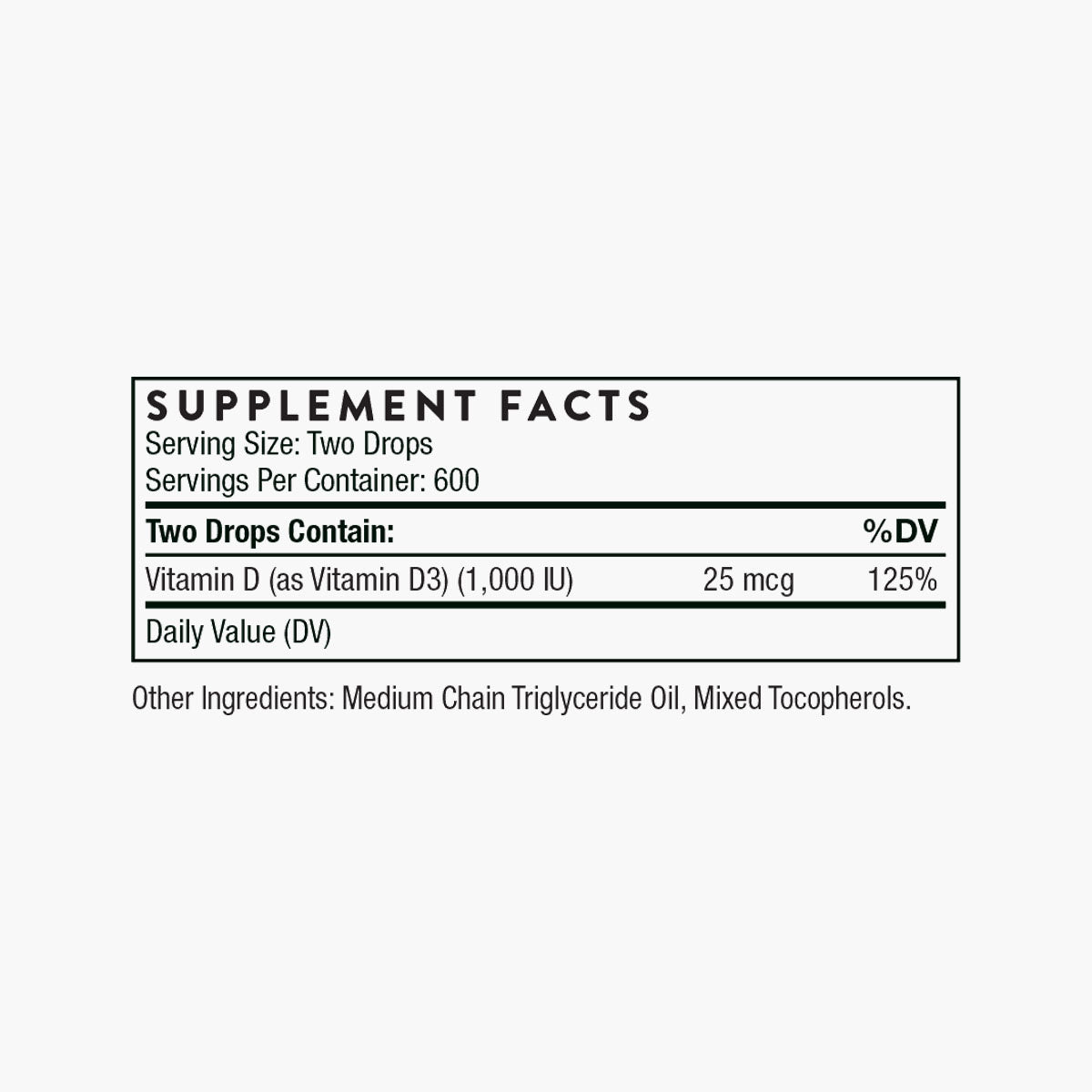Vitamin D Liquid 1000 IU