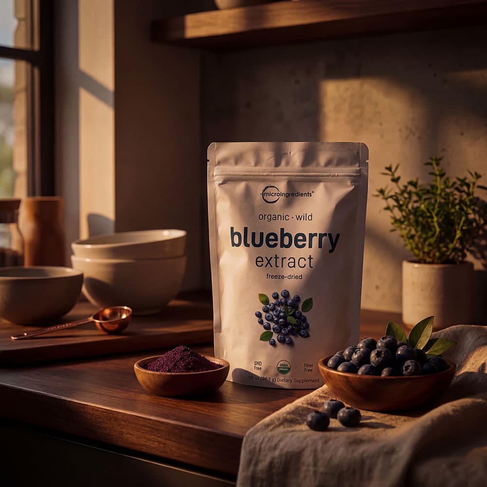 Organic Blueberry Extract 50:1 - 6oz Powder