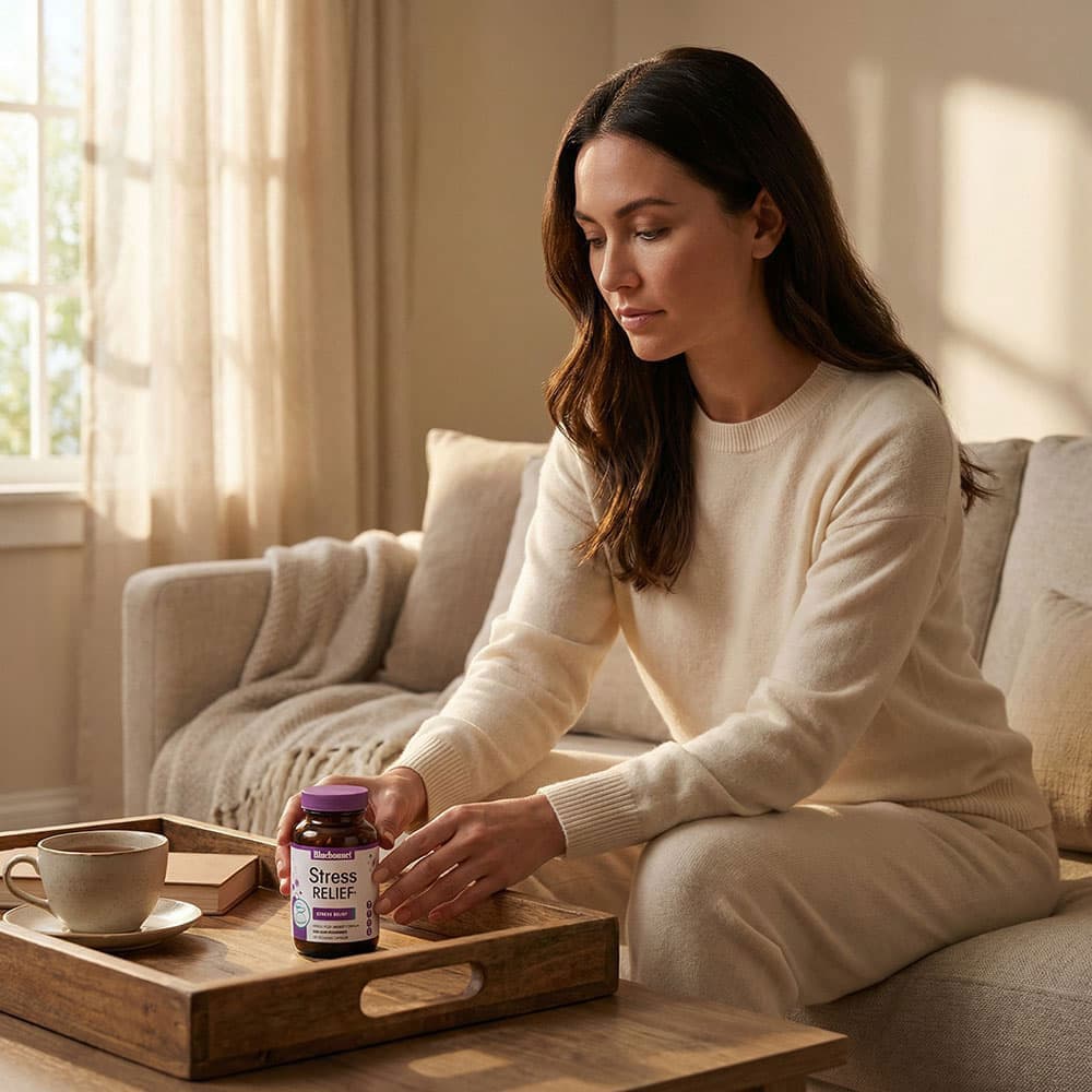 Stress Relief Blend with L-Theanine - 60 Vegetable Capsules