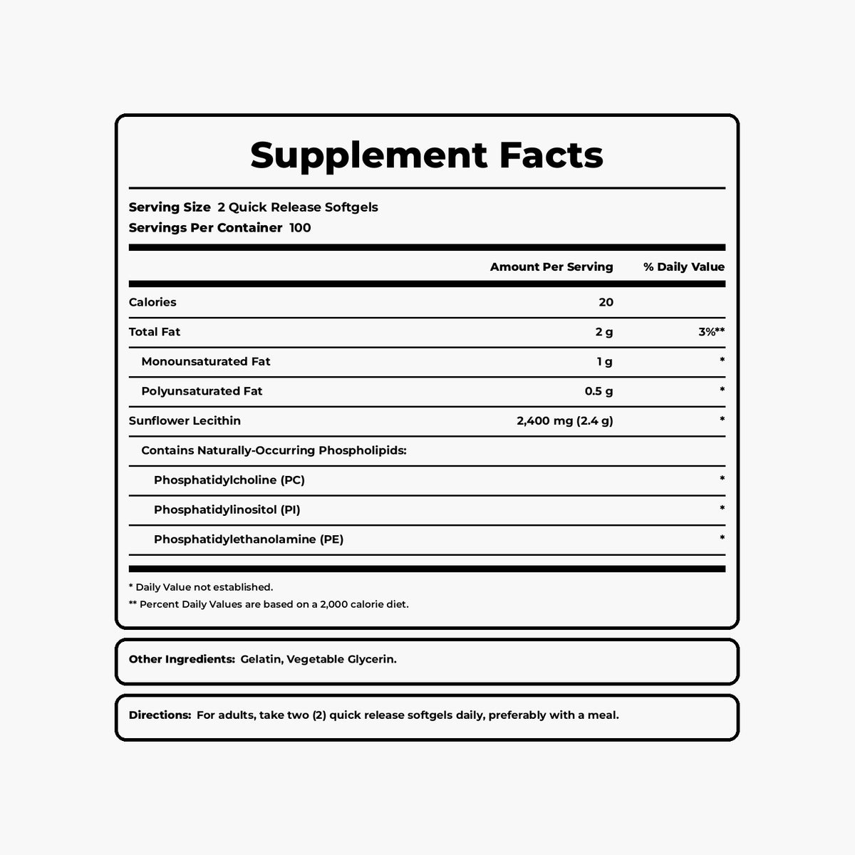 Sunflower Lecithin