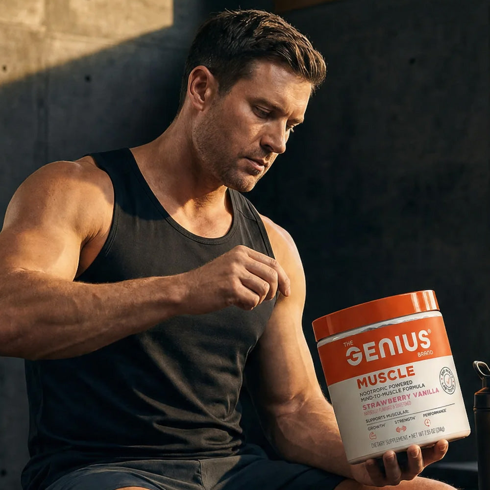 Genius Muscle Builder Workout Powder - 30 Servings