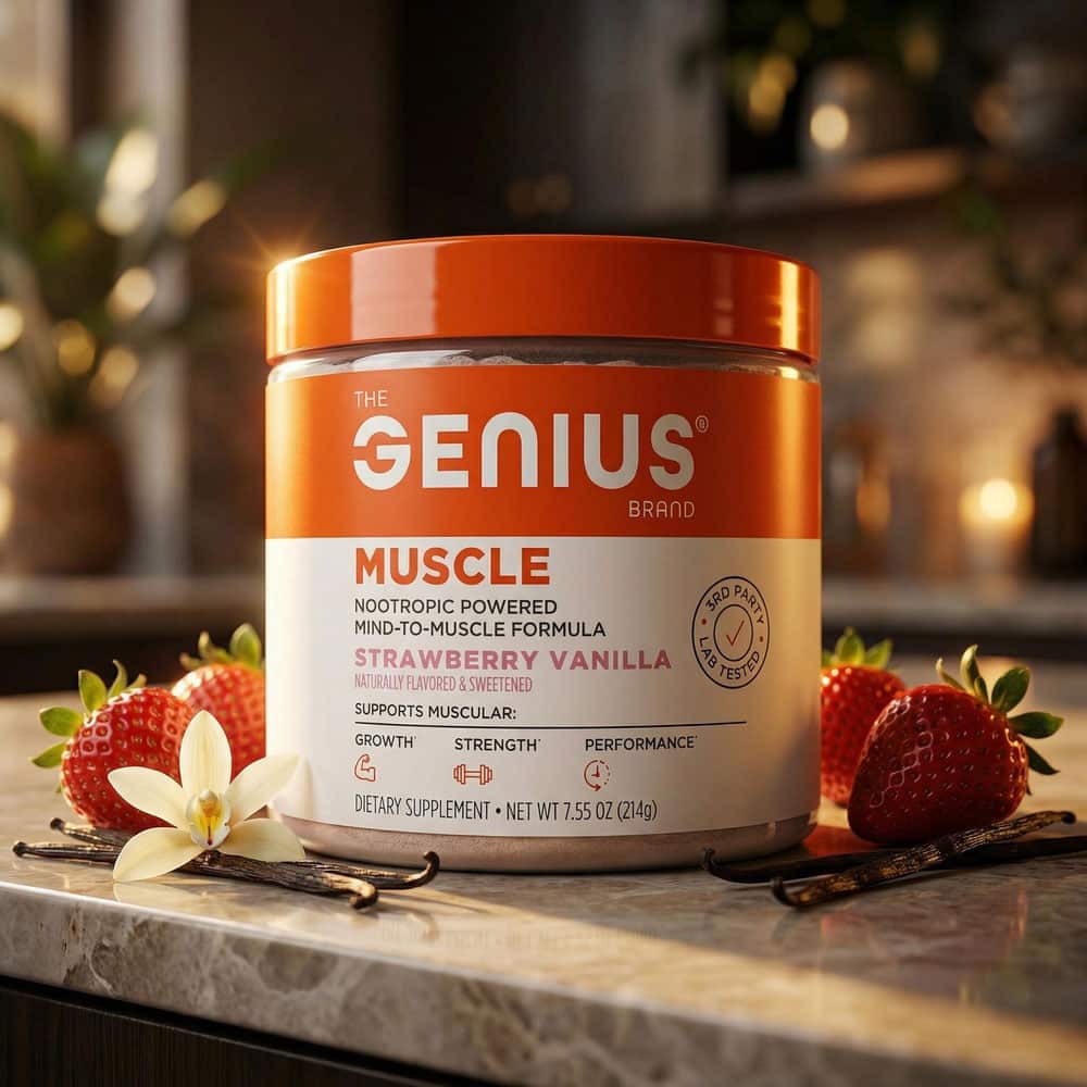 Genius Muscle Builder Workout Powder - 30 Servings