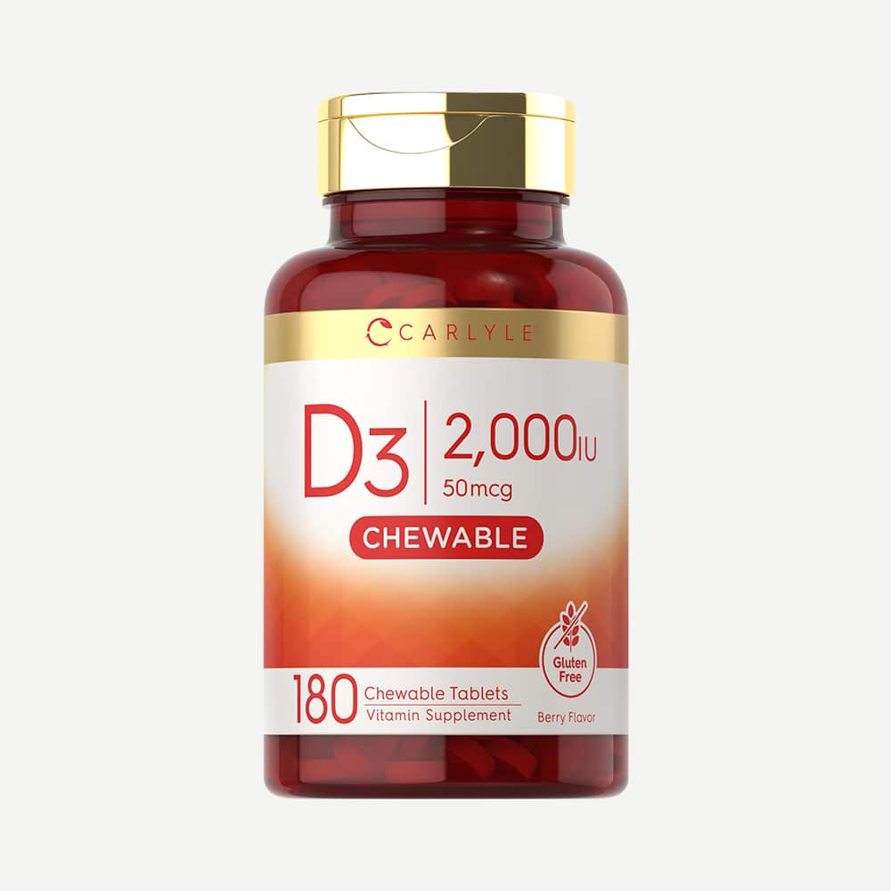 Vitamin D3 2000 IU (50 mcg) - 180 Chewable Tablets