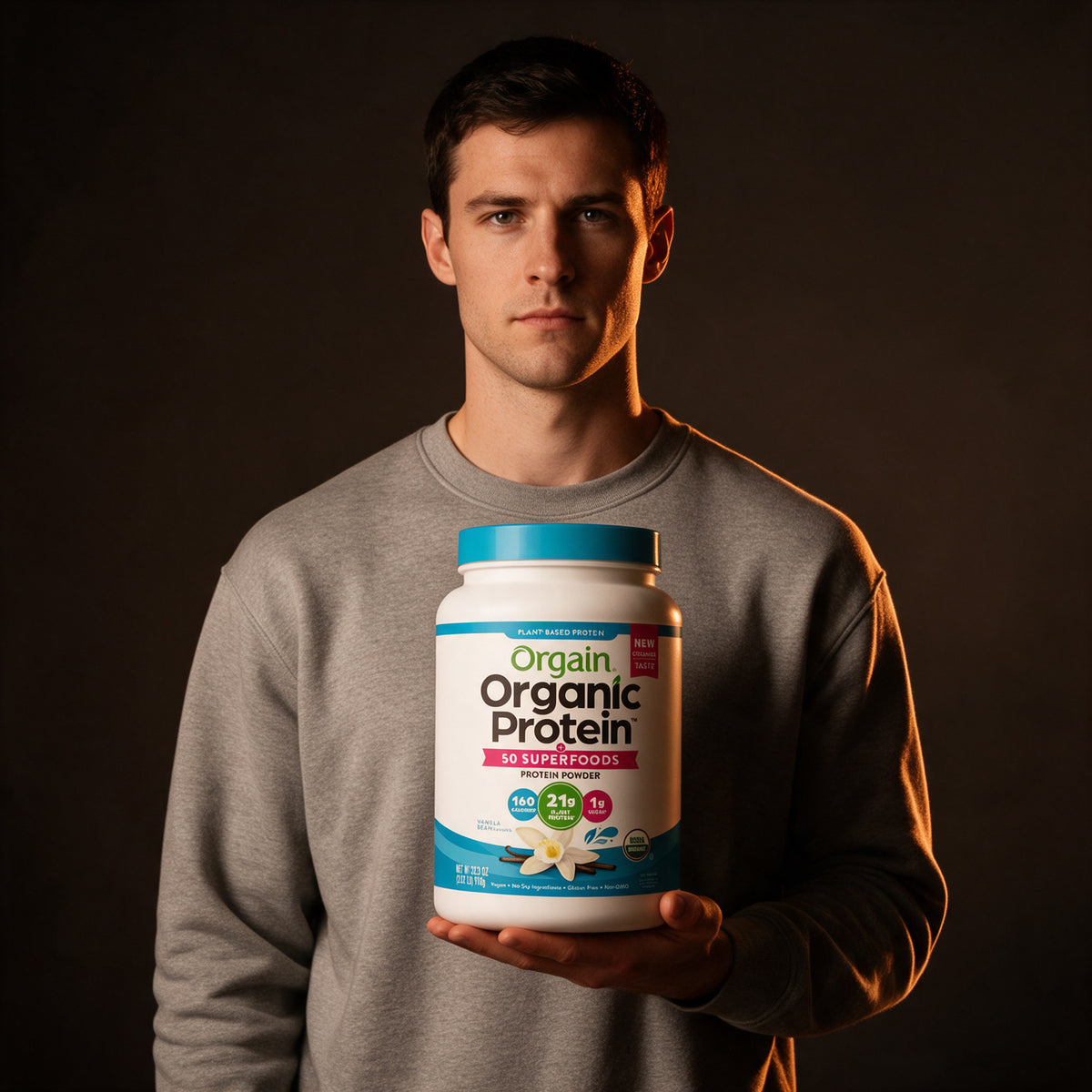 Orgain - Organic Protein + 50 Superfoods - Vanilla Bean - 2.02 lb