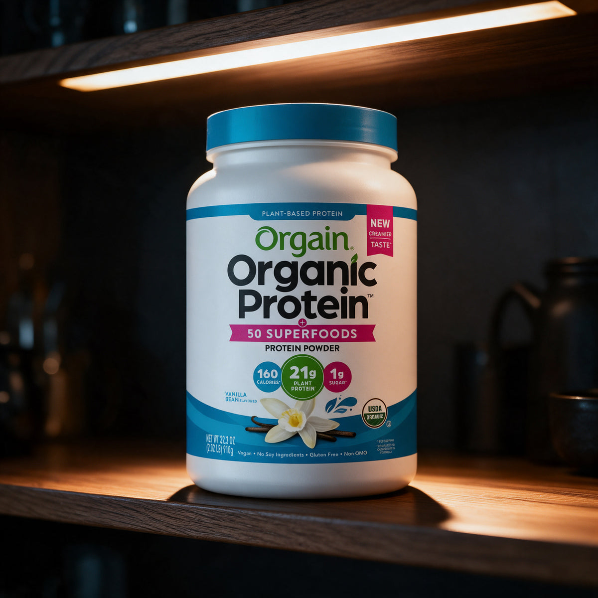 Orgain - Organic Protein + 50 Superfoods - Vanilla Bean - 2.02 lb