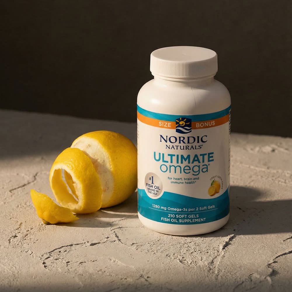 Ultimate Omega 1280mg - 210 Soft Gels (Lemon)