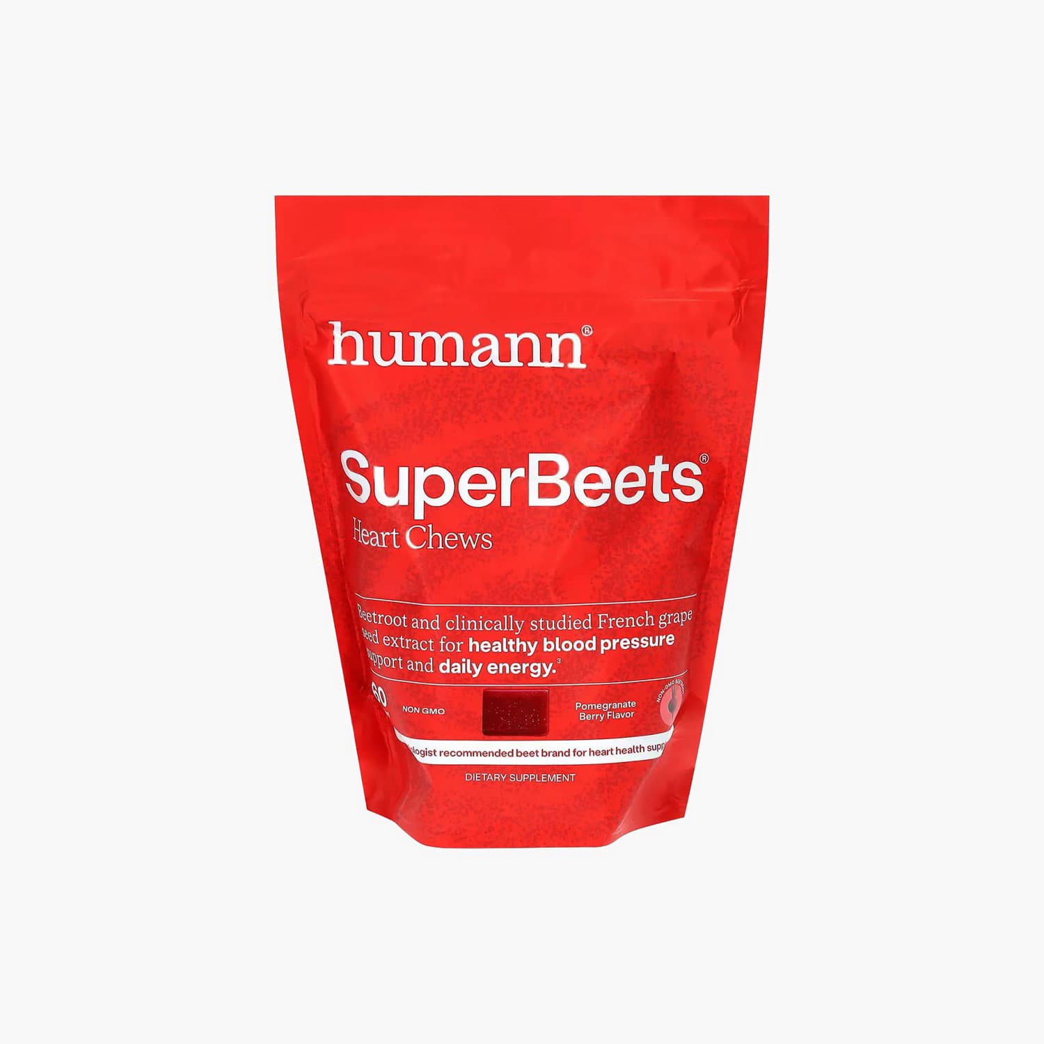 HumanN - SuperBeets Heart Chews Pomegranate Berry - 60 Chews